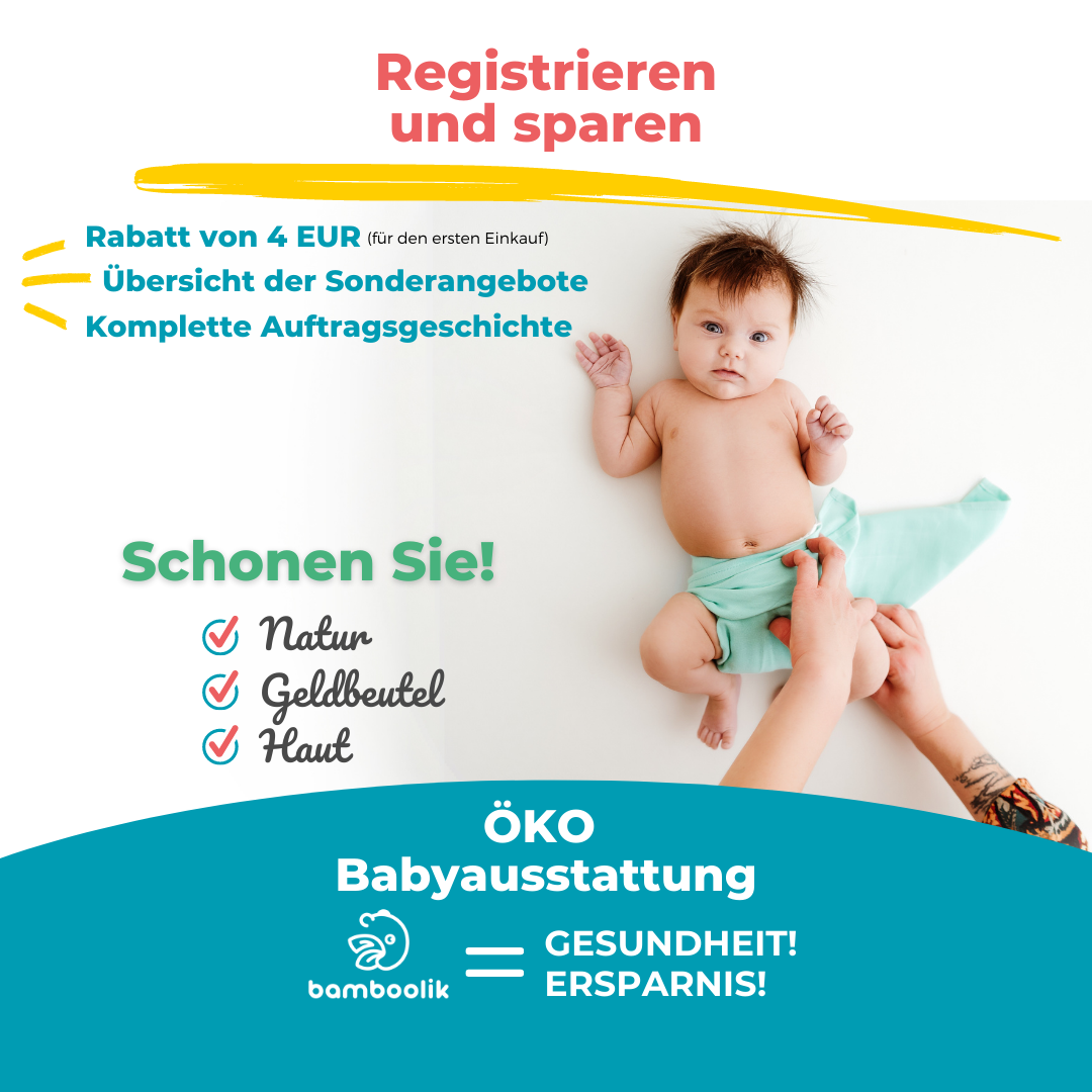 Registrieren und sparen auf unserem Online-Shop | Bamboolik